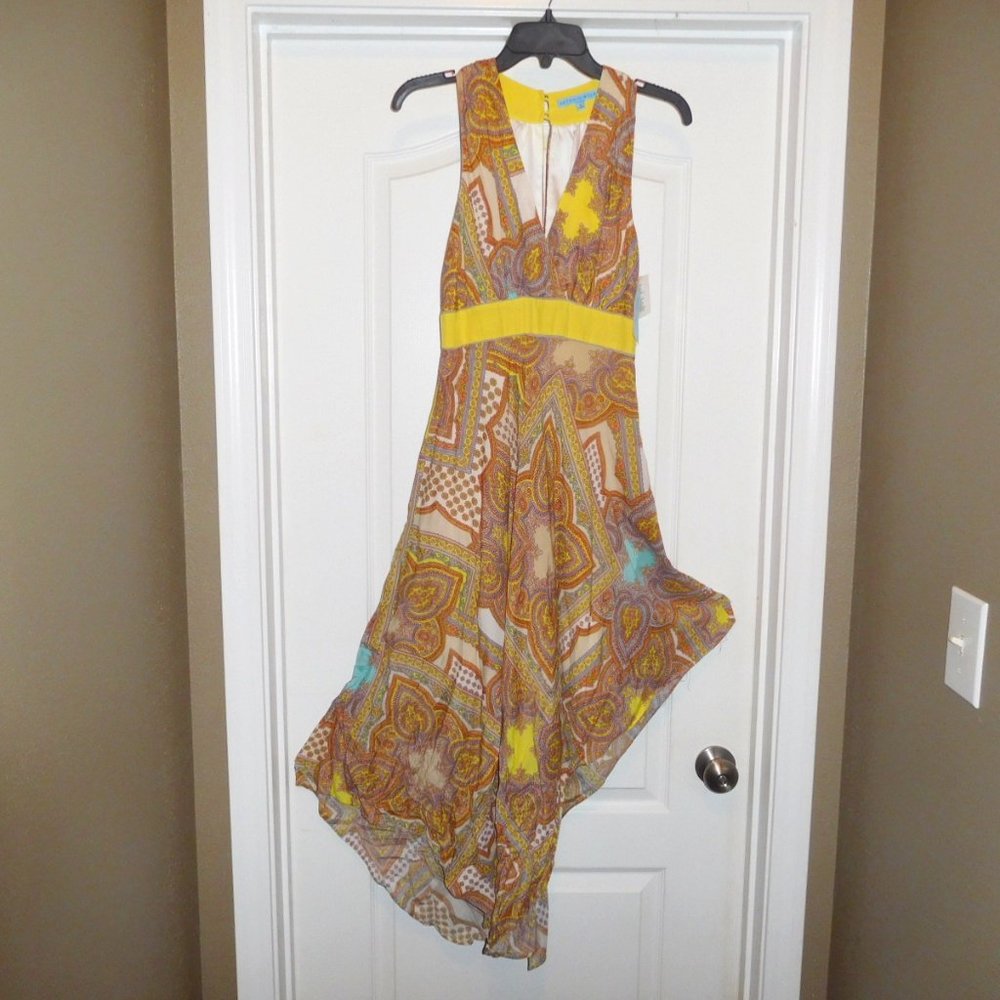 Antonio Melani Asymetrical Print Dress 2 NWT